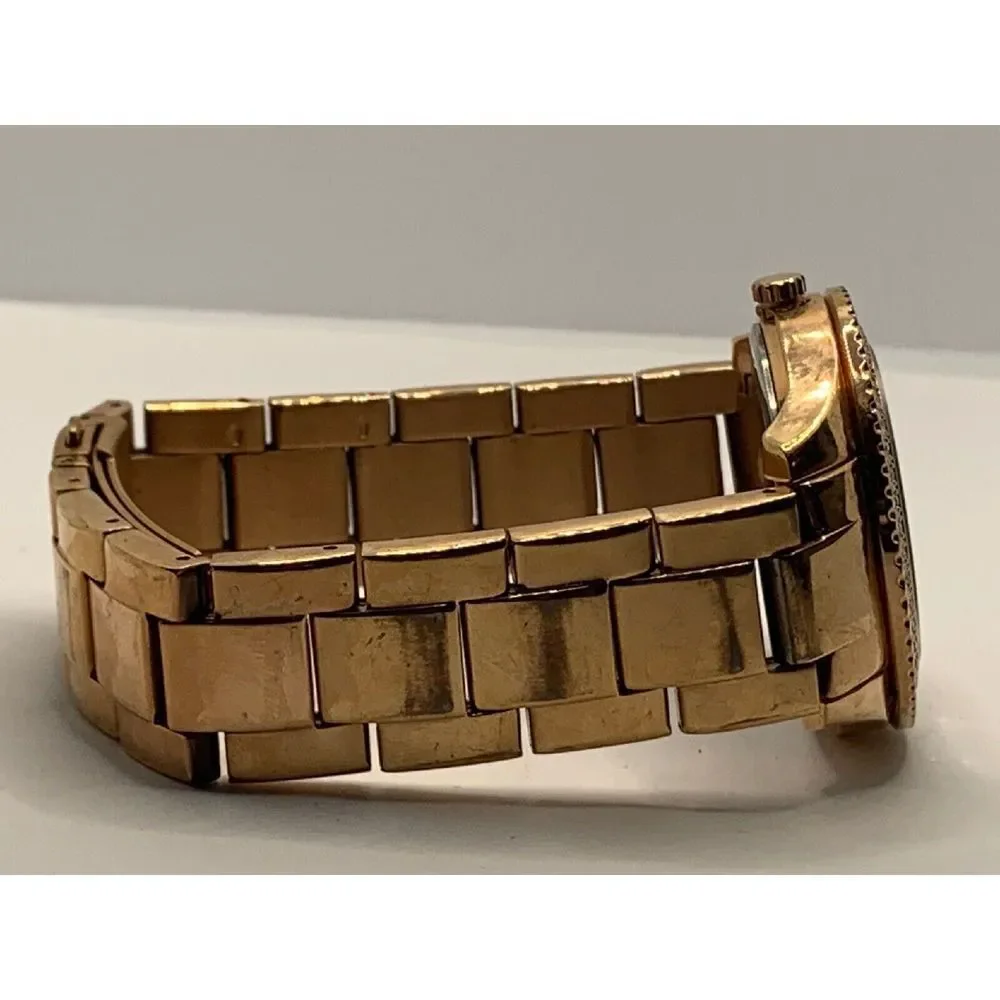 Fossil ES3590 Women Gold Stainless Steel Analog Rose Gold Dial Wrist Watch KL216